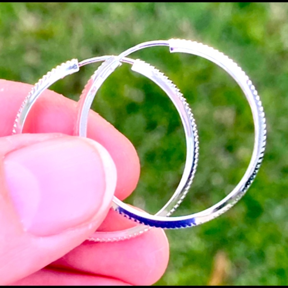 Sterling Silver Hoop Earrings